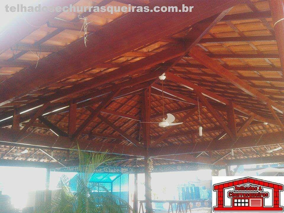 Churrasqueiras e Telhados Coloniais para clubes, condomínios...