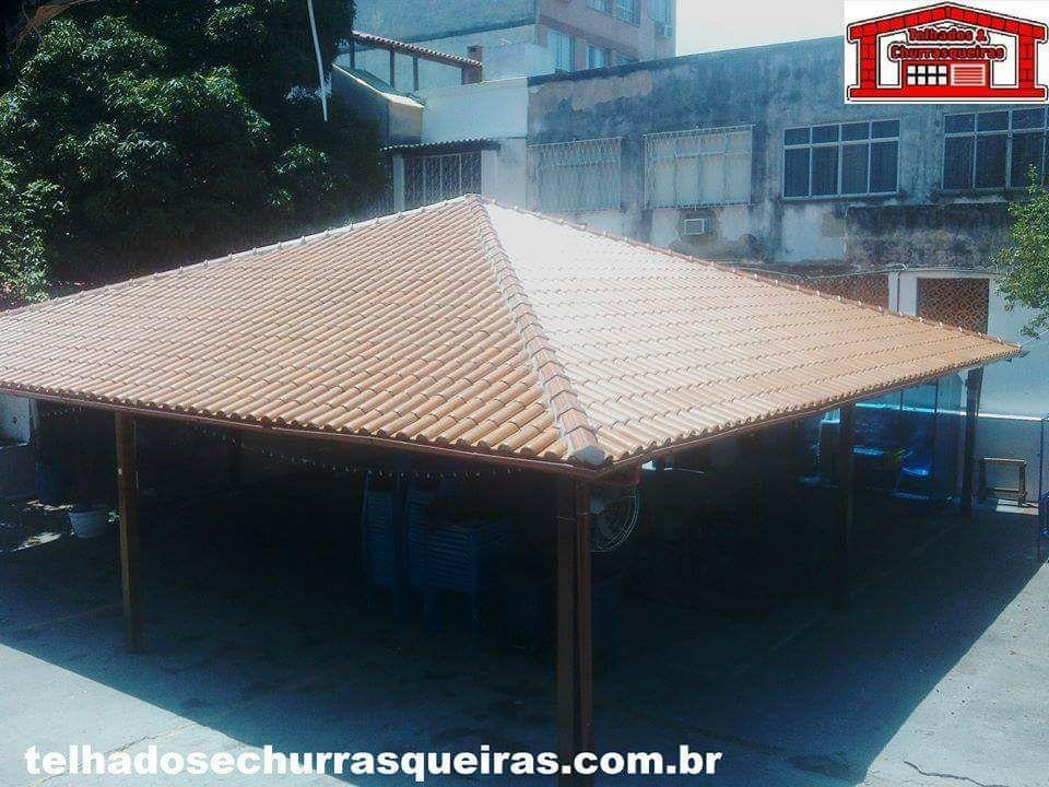 Churrasqueiras e Telhados Coloniais para clubes, condomínios...